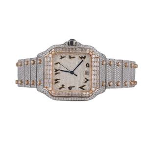Montre de luxe pour femme à cadran carré, mouvement à quartz, bracelet en acier inoxydable, lunette en cristal saphir, montre habillée écologique - Product Image 1