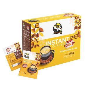 Café Instantáneo 3 en 1, Disponible al por Mayor, Fabricante OEM/ODM, Sobres de 17g, 10 Sobres, Sin Leche, con Crema Vegetal, Listo para Beber - Product Image 4