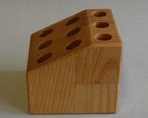 Portalápices de Madera Hecho a Mano para Decoración de Mesa de Oficina, Organizador de Escritorio de Madera, Soporte para Bolígrafos para Material Escolar y de Oficina - Product Image 2
