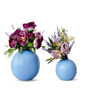 Nouvel Arrivage : Ensemble de Deux Vases à Fleurs au Design Moderne, Faits Main, Décoration Simple pour la Maison et l'Hôtel - Product Image 5