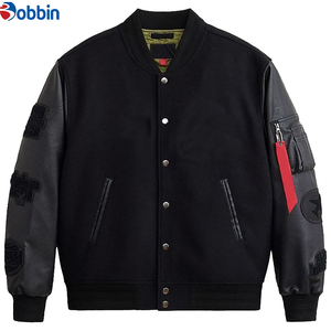 Chaqueta universitaria de béisbol para hombre, diseño especial de invierno, corte regular, color personalizado, con bordado personalizado. - Product Image 4
