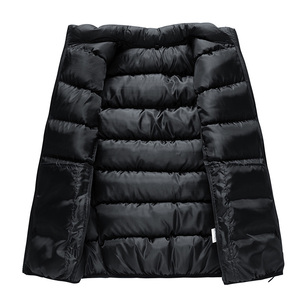 Puffer Vest Custom Logo Quilted Vest Puffer Duck Goose Waistcoat Wholesale Men Ultra-light Weight Black Woven Winter <b>Jackets</b> - Product Image 2