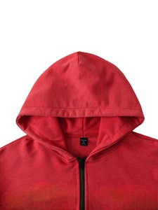 Mens oversized rhinestone Acid Washed Hoodies <b>Zip</b> Up hoodie streetwear gym wear casual fashion heavy weight pullover hoodie - Product Image 5