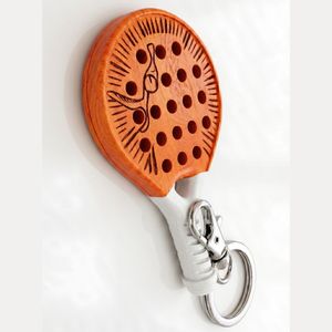 Llavero de Goma con Diseño de Raqueta de Pádel Personalizado con Logotipo, Tamaño Personalizado, Diseño en Relieve 2D, Regalo Promocional Duradero - Product Image 1