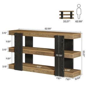<b>Console</b> <b>Table</b> with <b>Storage</b> Space for Entrance Foyer or Sofa Multifunctional TV Stand or <b>Table</b> - Product Image 6