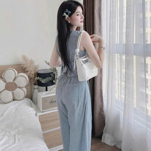 Women Skinny Collarless <b>Full</b> <b>Length</b> Long <b>Skirt</b> 2 Piece Set Casual Knitted Solid Vietnam Factory Price - Product Image 1
