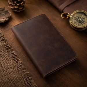 Professional Genuine Leather Passport Holder RFID Travel <b>Wallet</b> <b>Document</b> Organizer Card Slots Custom Logo in reasonable price - Product Image 3