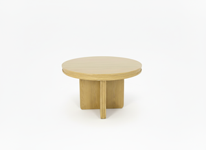 Juego de Mesa de Comedor con 4 Sillas, Mesa de Comedor Redonda de Madera Maciza Minimalista, Mesa de Comedor Redonda de Madera Natural, Madera Maciza Simple - Product Image 4