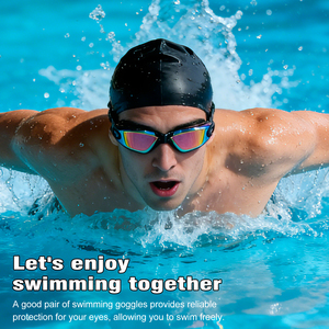 Lunettes de <span class=keywords><strong>natation</strong></span> sportives avec protection UV400, vision anti-buée, verres transparents, étanches, revêtement OEM, pour activités aquatiques en extérieur - Product Image 2