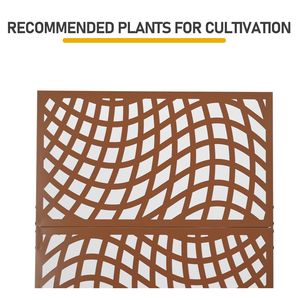 Jardinière en métal de 70 pouces de hauteur avec treillis pour plantes grimpantes et légumes, type pot - Product Image 5