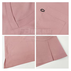 Conjuntos de Uniformes Médicos de Manga Corta de Moda, Traje Quirúrgico de Tela de Lona con Detección de Agujas, Ropa de Trabajo Hospitalaria Unisex de Alta Calidad - Product Image 6