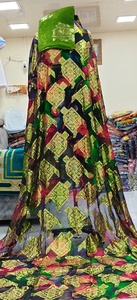 ชุดแต่งงานฟารันซาวีขายดี คุณภาพสูง ผ้าไหมแท้ 100% ระบายอากาศได้ดี พิมพ์ลายหลากสี ประดับคริสตัล ดีไซน์แบบดิรัก โซมาลี ทอแบบดั้งเดิม - Product Image 3