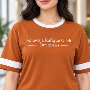 Khawaja Rafique Ullah Enterprises Women's 2 Piece Casual Set Short Sleeve O-Neck Knitted Cotton Loose Fit Solid Color Full - Product Image 5