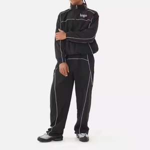 Conjunto de Chaqueta Cortavientos Informal para Hombre con Logotipo Personalizado a la Moda, Conjunto de Dos Piezas de Poliéster, Traje Deportivo Cortavientos Transpirable para Hombre - Product Image 1