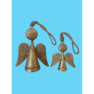 Standard Quality Farmhouse Decor Christmas Decor <b>Angel</b> Shape <b>Bell</b> Brass Made Metal Mini Cow <b>Bells</b> at Wholesale Price Supplies - Product Image 1