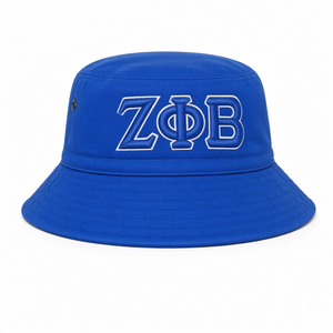 Sombrero de Pescador Azul Rey para Mujer, con Logotipo ZPhiB Bordado, Ala Ancha, Casual, Protección Solar, Moda de Verano - Product Image 2