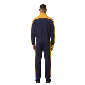 Ensembles de sweats à capuche décontractés pour hommes, couleur unie, avec panneaux latéraux assortis, vente en gros, veste zippée à manches longues, mode 2 pièces - Product Image 3