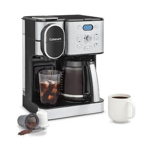 Cafetière Cuisinart, carafe en verre de 12 tasses, cafetière automatique pour café chaud et glacé, cafetière à portion individuelle, acier inoxydable, SS-16 - Product Image 1