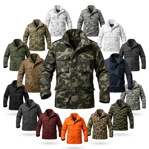 <b>Heavy</b> <b>Duty</b> OEM ODM Camouflage Outdoor Windproof Utility Work Jacket <b>Coat</b> Multi Pocket Long Sleeve Casual Custom Logo Jacket - Product Image 1