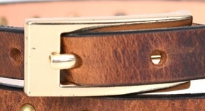 Cinturón de Cuero Vacuno Personalizado de Moda 2026, Grabado a Mano con Cuentas Multicolores, Aleación Genuina Hecha en India, Moda para Hombre y Mujer - Product Image 4