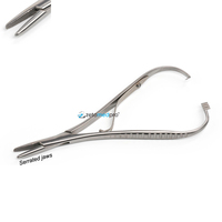 Porte-aiguille Mathieu de qualité supérieure en acier inoxydable de haute qualité – Verrouillage à cliquet, mâchoires dentelées, 14 cm, usage dentaire et vétérinaire