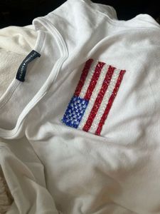 <b>Beaded</b> Carnaval Embroidery Tank Top White Cotton Ribbed Knit Sleeveless Vest Women Summer Party Wear Casual Round Neck Top Shirt - Product Image 4