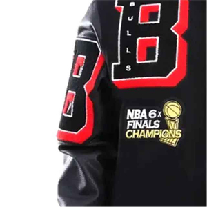 Chaqueta Varsity para Hombre, Rellena de Plumón, Resistente al Viento, con Marca Personalizada |   Calidad Premium para Escuelas, Equipos y Eventos |   Venta al por mayor - Product Image 5