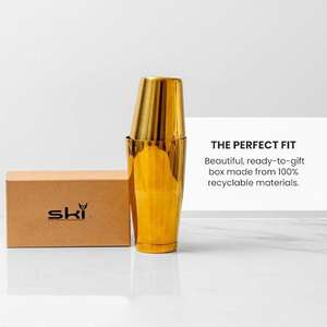 Juego de Cocteleras de Acero Inoxidable Estilo Clásico para Envío a Granel, Capacidad de 18/28 oz, Coctelera Boston Ecológica para Bartending - Product Image 3