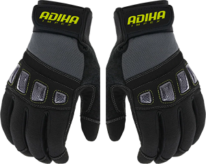 Gants de sécurité pour mécaniciens Adiha Impex, respirants, résistants à la chaleur, 8 mil, taille XL, coutures personnalisées, couleur noire et grise de qualité supérieure - Product Image 3
