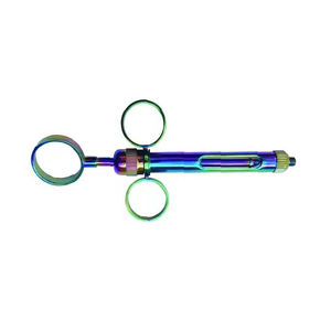 Seringue dentaire aspirante noire avec poignée annulaire 2.5, 1.8ml/2.2ml, en acier inoxydable/laiton, manuelle, légère, pour kit dentaire chirurgical - Product Image 3