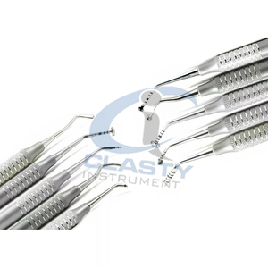 Juego de Instrumentos Quirúrgicos Dentales de Acero Inoxidable con Empuñadura Manual Moleteada, Herramientas Quirúrgicas Clase I para Uso Veterinario - Product Image 6