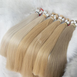 Un donneur cuticule vierge brute alignée droite blond clair foncé vietnamien extension de cheveux européen doux en vrac teint Fumi Style - Product Image 1