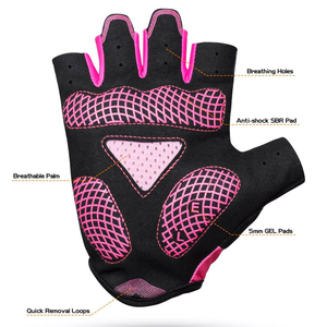 Guantes de Ciclismo Transpirables de Medio Dedo, Ligeros, de Secado Rápido, con Agarre Deportivo, para Exteriores, con Estampado Digital Mono - Product Image 2