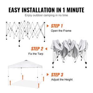 Tenda a baldacchino pop-up 3x3 m con telo argentato in PU 250D, borsa con ruote, 4 sacchi di sabbia, riparo solare impermeabile - Product Image 4
