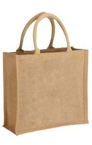 Sac de courses en toile de jute écologique, imprimé et teint sur mesure, avec poignée rembourrée en coton et motif lettres - Prix inclus - Product Image 4
