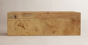 Caja de Joyería de Madera Hecha a Mano con Acabado Brillante, Chapa de Madera de Burl, Caja de Almacenamiento Rectangular Grande con Bisagras para Relojes - Product Image 3