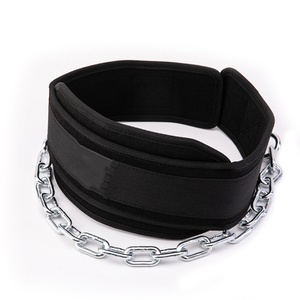 Cinturón de soporte de cintura rojo ajustable con cadena y cierre de doble anillo para levantamiento de pesas, entrenamiento de fuerza, unisex, 80 cm - Product Image 3