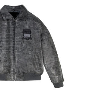 Chaqueta de Cuero Avirex para Hombre al Mejor Precio, Chaqueta de Invierno Premium de Cuero Genuino, Resistente al Viento e Impermeable, Teñido Liso, Todas las Tallas Disponibles - Product Image 2