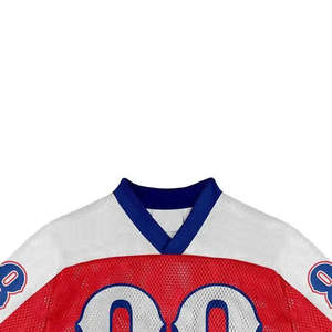 Maillot de football américain surdimensionné et ample, style rétro streetwear, t-shirt en mesh pour homme, streetwear, maillot de football - Product Image 4