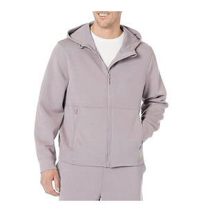 Men Solid Knitted Eco-Friendly Breathable Winter Pullover Hoodie Long Sleeve <b>Design</b> Custom Logo Printing OEM Service Pocket - Product Image 1