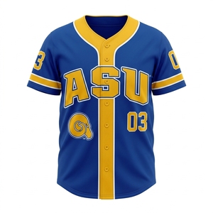 Camiseta de Béisbol Sublimada para Jóvenes, con Botones al Frente, de Poliéster, Transpirable, Uniforme para Prácticas y Juegos de Equipo - Product Image 2