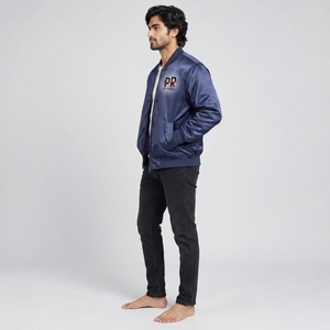 Chaqueta de satén para hombre al por mayor de fábrica con tela de calidad, colores y diseños personalizados, ajuste cómodo, construcción duradera y suave. - Product Image 3