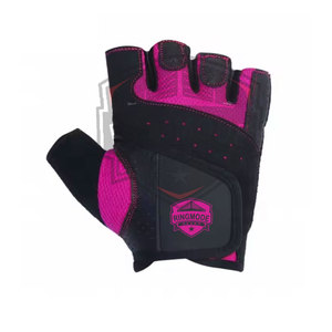 Professional Gym Weight Lifting <b>Gloves</b> Leather Breathable Non-Slip Half Finger Lace-<b>Up</b> Custom Colors High Quality Wholesale - Product Image 4