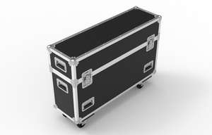 COULEUR NOIRE DE HAUTE QUALITÉ CUSTOM 65 pouces DUAL TV FLIGHT CASE FABRICATION DE L'INDE BOÎTE PARFAITE AVEC QUALITÉ D'EXPORTATION - Product Image 4