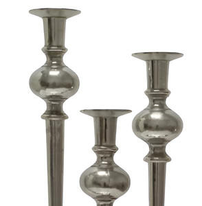 Support de bougie en aluminium en vrac pour la décoration intérieure, finition couleur argent, porte-bougie en aluminium coulé, fait main, personnalisé - Product Image 5