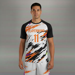 Vente flash - Ensembles de maillots de football personnalisés pour hommes, manches courtes sublimées, respirants, 100% polyester, logo et design personnalisés, vêtements de sport - Product Image 6