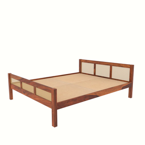 Sheesham (Indian Rosewood ) <b>Solid</b> <b>Wood</b> Platform <b>Bed</b> King/Queen/<b>Singl</b> Size Minimalist Design Durable Construction without Storage - Product Image 3