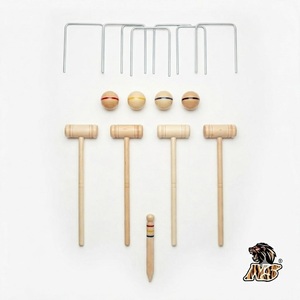 Croquet Garden Match Ready Lawn Game Equipment Professional Wooden Set Premium Outdoor Family Recreation Quality - Product Image 3