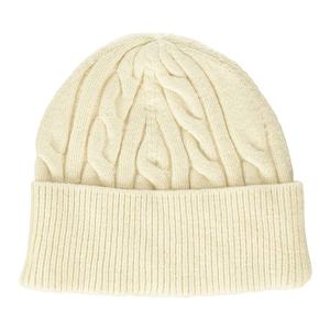 Gorro de punto color crema hecho a mano unisex informal para invierno 100% acrílico talla adulto 56-58CM - Product Image 1