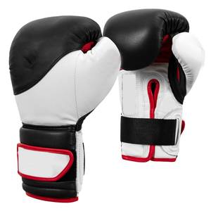 Guantes de Boxeo Transpirables de Cuero Profesional con Cierre de Gancho y Bucle para Hombres y Mujeres, Guantes de Entrenamiento de Kick Boxing - Product Image 2